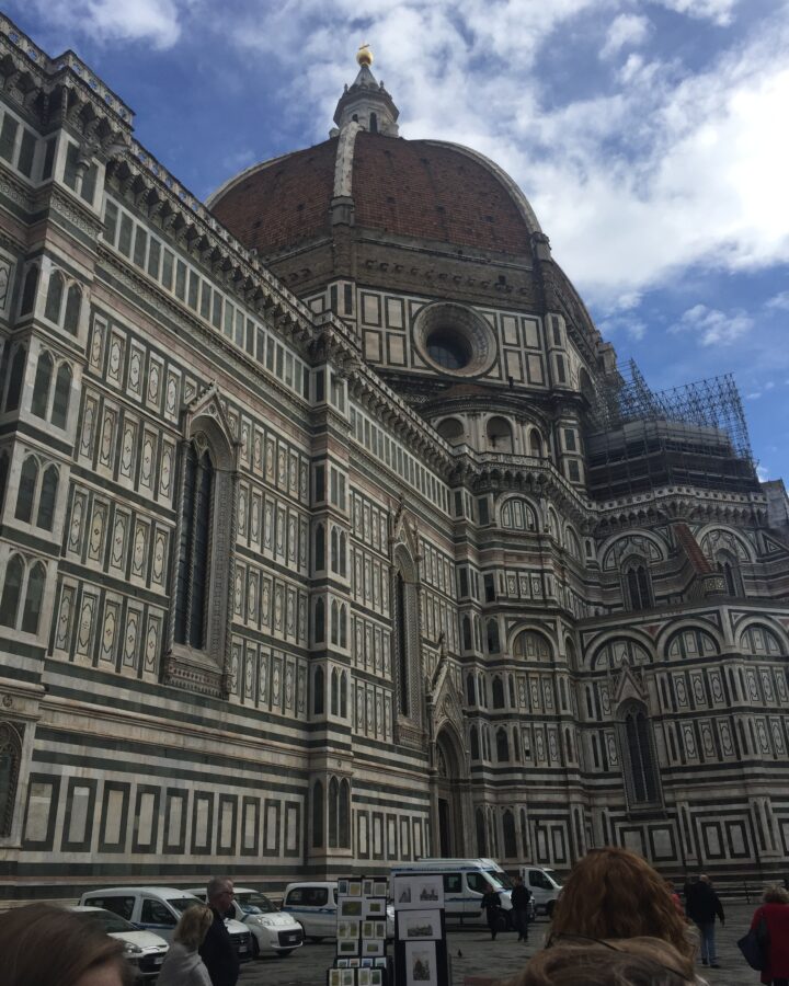 outer facade of the Duomo in Florence